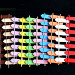 décoration extérieure clôture miniature bois peint colorée rustique champêtre figurines