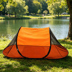 tente pop up anti insectes vert fluo moderne pliante voyage camping sac rangement polyester