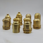 socquettes ampoule dorées douille blanche vintage base laiton fixations classiques ul sécurité echangement facile