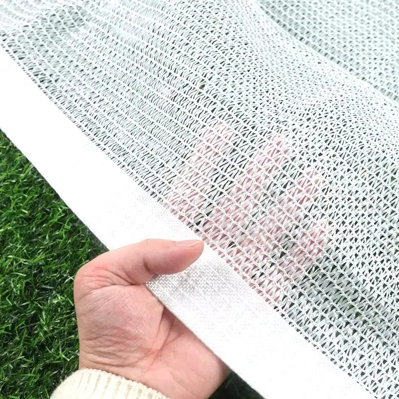 voile d'ombrage blanche maille haute densité protection solaire jardin balcon auvent