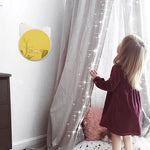miroirs adhésifs modernes animal chambre enfant blanc doré vert noir minimaliste