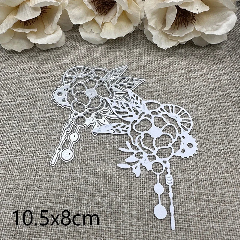 découpe métal floral artisanal scrapbooking pochoirs papier craft élégant rectangle irrégulier
