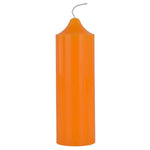 bougies classiques orange rouge blanc hautes lumineuses sans fumée décoration maison urgence