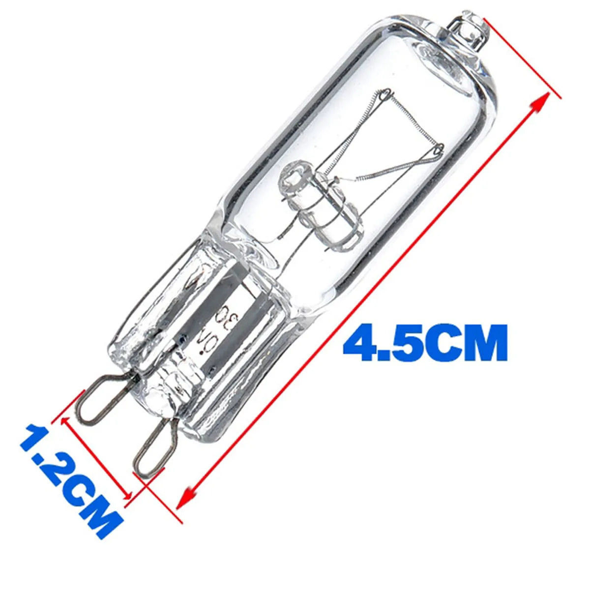 ampoules halogènes transparentes g9 25w 40w 60w blanc chaud 2700k classiques portable lumière