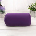 coussin ovale uni moderne bleu rouge violet noir mousse polyester lit décoration voyage