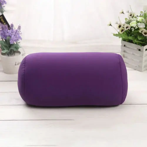 coussin ovale uni moderne bleu rouge violet noir mousse polyester lit décoration voyage