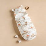 Sac couchage bébé fleurs animaux coton doux blanc rose pâle vert clair zip confortable