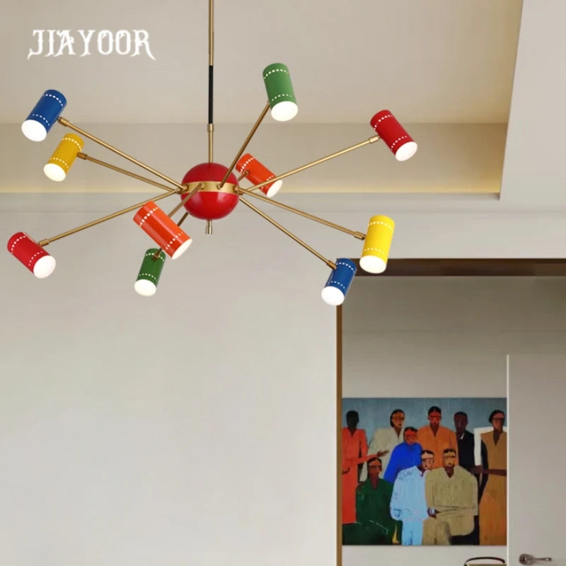 suspension lumineuse moderne led acrylique 90v 260v 2000lm rouge vert bleu