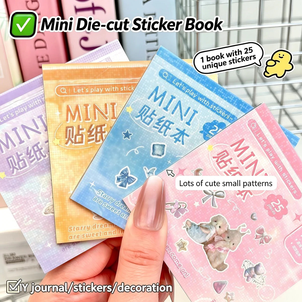 sticker kawaii mignon dessins animés fruits bonbons adhésifs scrapbooking agenda manucure nail art multicolore