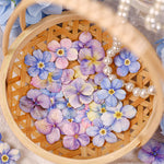 autocollants fleurs multicolores artificielles réalistes opaques paquets 25 pièces chaque journal collage decoration
