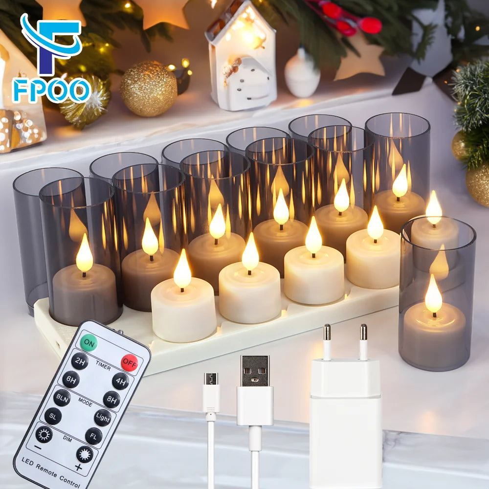 bougies led rechargeables blanc modernes télécommande chargeur usb inclusion adhésif minimaliste decorationintérieur