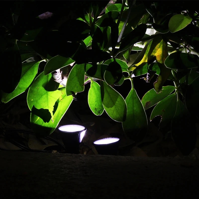 éclairage solaire extérieur moderne 12 piquets lumineux noir ip65 led contemporain