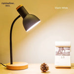 lampe table bois fer pliable nordique moderne lecture salon chambre