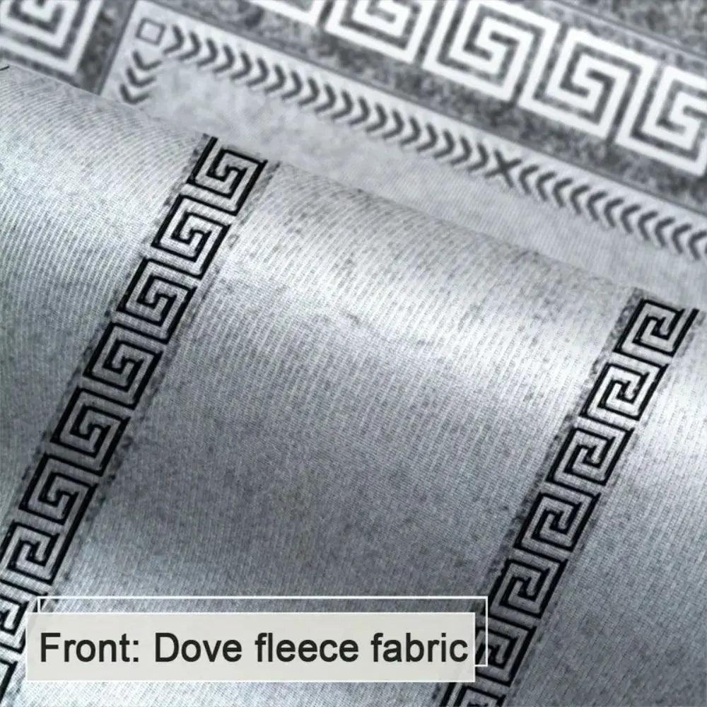 tapis moderne gris noir motif géométrique antidérapant facile entretenir salon chambreextérieur