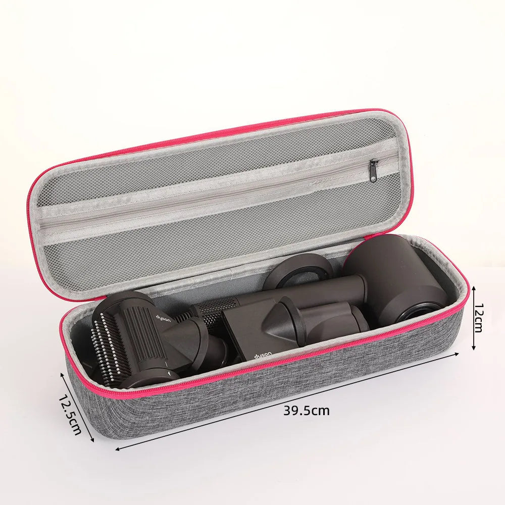 brosse cheveux électrique noir rose toile moderne réutilisable sac rangement polyester poignée