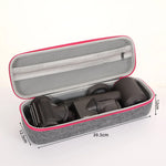 brosse cheveux électrique noir rose toile moderne réutilisable sac rangement polyester poignée