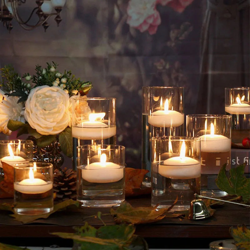 bougies flottantes blanc opaques modernes baignoire décoration st valentin mariage 10 16 pièces