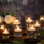 bougies flottantes blanc opaques modernes baignoire décoration st valentin mariage 10 16 pièces