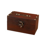 boîte bijoux vintage bois marron violet cadenas intérieur velours