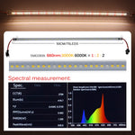 barre led croissance végétale blanc rouge bleu clips moderne connecteur câble