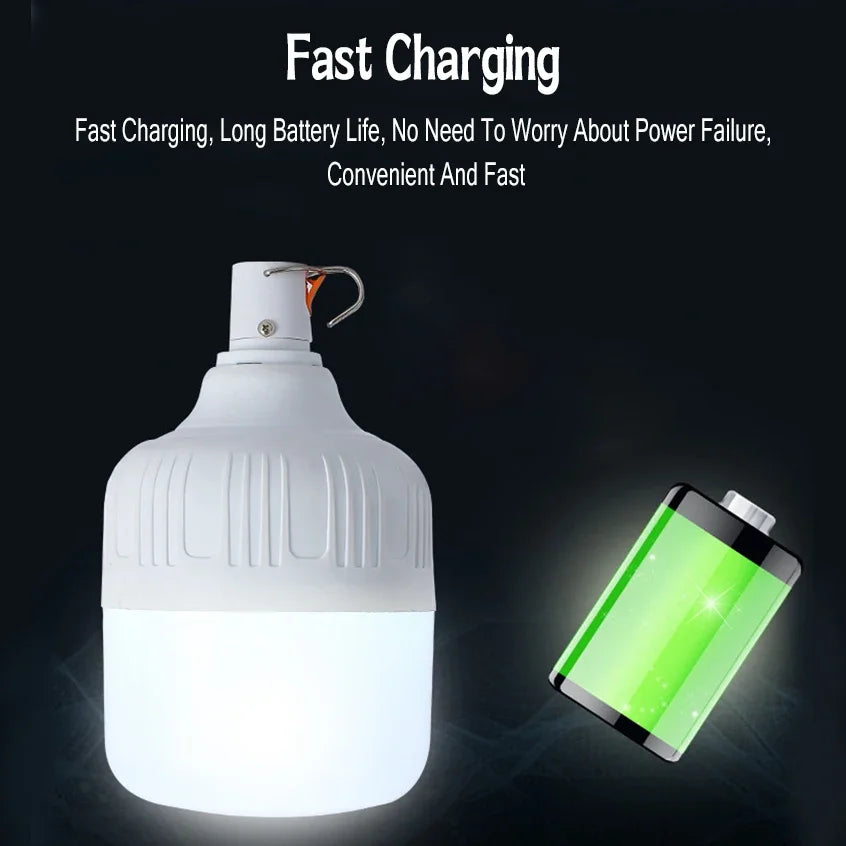 lampe led urgence rechargeable batterie lithium crochets métalliques éclairage extérieur moderne vertical ribs blanc