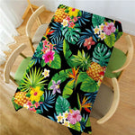 Nappe Rectangle Polyester Imperméable Feuillage Tropical pour Table