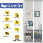 rideau moustiquaire magnétique noir blanc maille fine transparent moderne adhésif porte