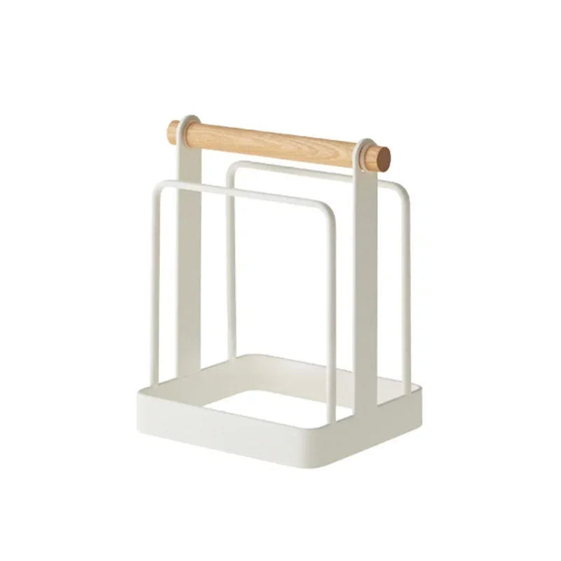 support planche découper métal blanc moderne essuie tout vaisselle rangement cuisine