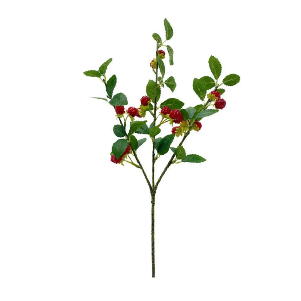 décoration intérieure bouquets branches baies rouges feuilles vertes artificielles naturelles occasion fête maison