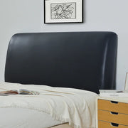Housse de tête de lit en cuir artificiel imperméable et élastique - Protection contre la poussière - Ombre Interieur
