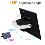 lampe solaire extérieure moderne étanche noir contrôleur télécommande fixations
