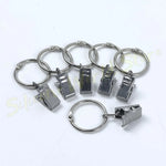 clips porte clés anneaux argentés clips métal inoxydable moderne accessoire ouverture fixations 10pcs