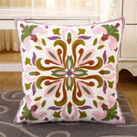 housse coussin coton ethnique boho chic motifs floraux mandala voiture
