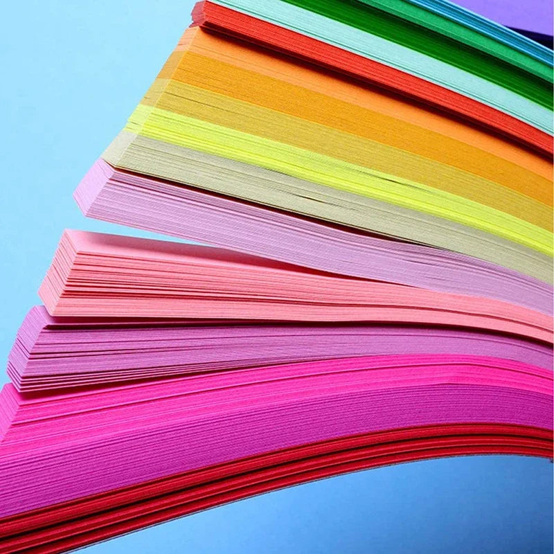 papier origami double face étoiles colorées rouge orange jaune vert bleu violet noël mariage