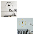 horloge murale moderne vert fluo rouge blanche dorée noire adhésive numérique salon chambre coucher