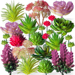 plantes succulentes artificielles vert rose violet rouge moderne décoratif extérieur exposition