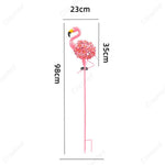 lustre led oiseau rose fleuri moderne extérieur tringle jardin decoration ip65