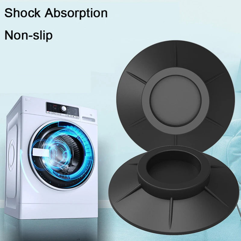 protections pieds machine laver amortisseurs anti vibration caoutchouc noir blanc 4pcs 12pcs suction radial