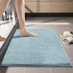tapis bain moderne boules relief bleu marine gris clair bleu pastel rose pâle absorbant