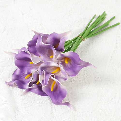 bouquet fleurs artificielles calla blanches vase décoration mariage fête maison