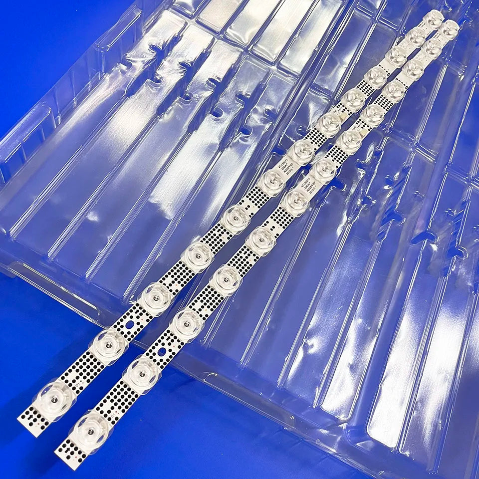bande led 13 led blanc noir perforations modernes transparentes tcl 50g61 50s525 50s435 50p615