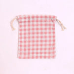 sac rangement coton rose flammes fraises vintage doux portefeuille voyage