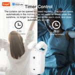 Robot rideau intelligent blanc moderne contrôle app batterie incluse switch manuel lumière température
