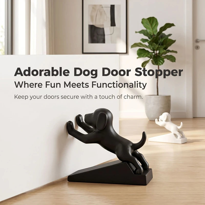stoppeur porte chien blanc noir rose adhésif moderne protection mur sol