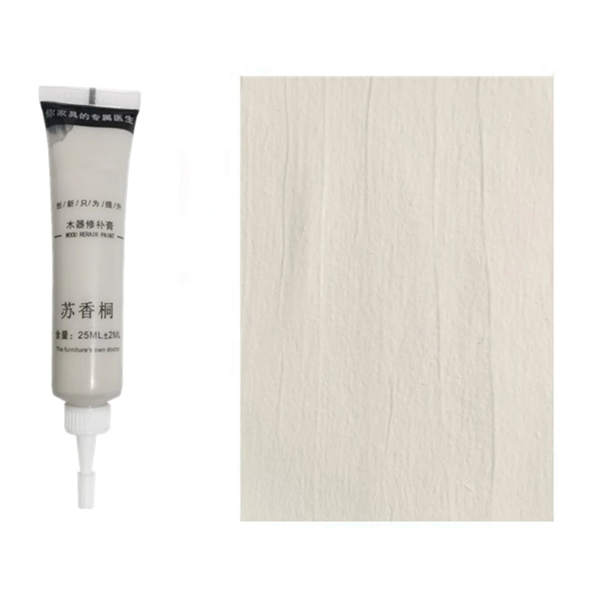 pâte réparation meubles bois remplissage fissures scratches restauration ponçage beige marron gris blanc