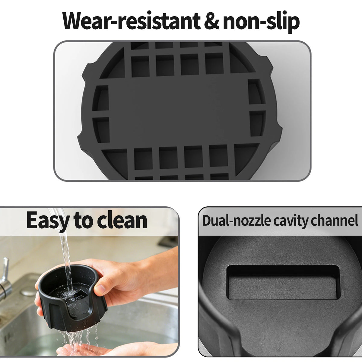 tapis silicone antidérapant espresso compactage broyage assistance préparation noir moderne fonctionnel