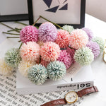 décoration intérieure bouquet hortensia artificiel moderne rose blanc vert violet
