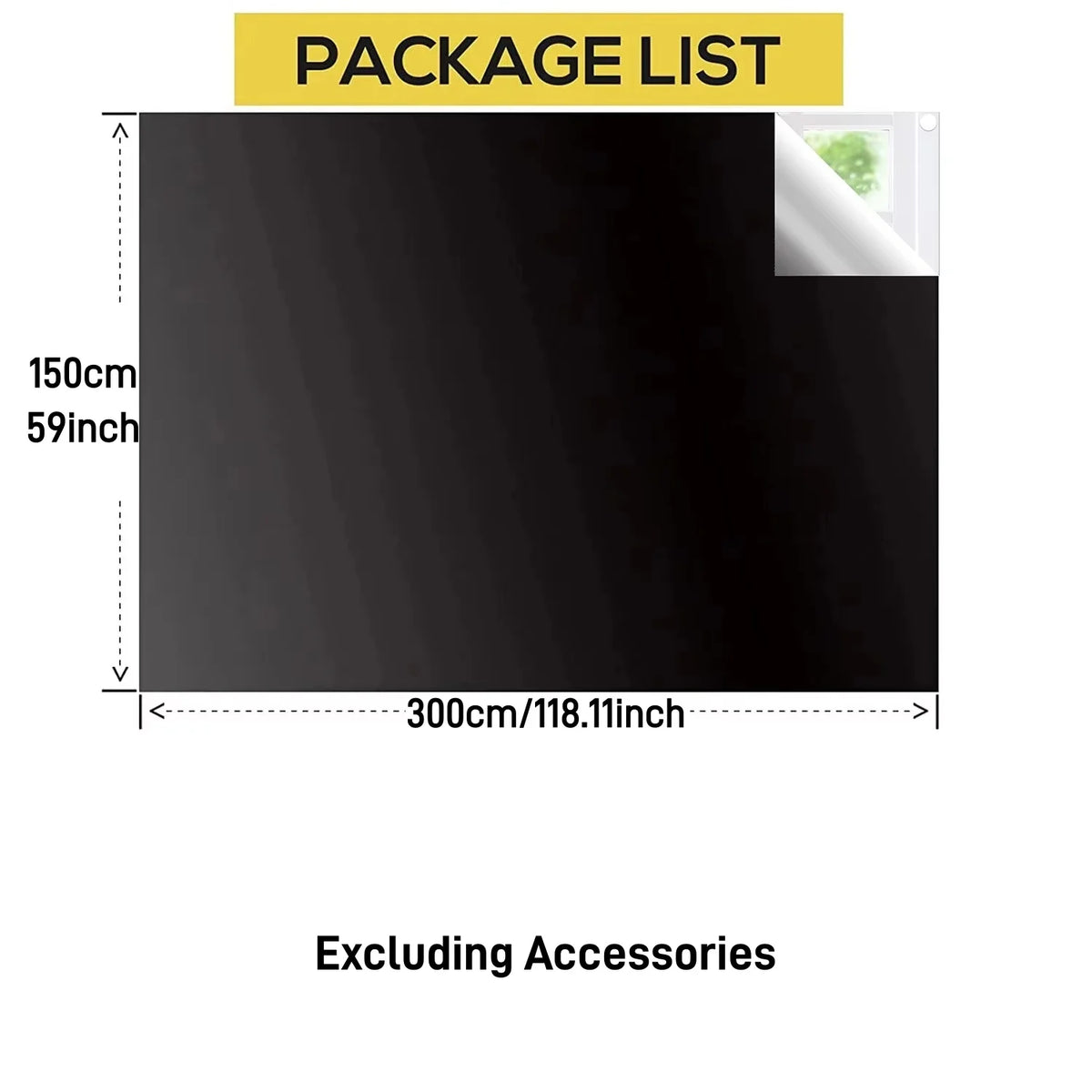 store rouleau noir opacité moderne 150x300cm adhésif rubans adhésifs sac rangement