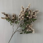 bouquet artificiel rouge foncé vert clair naturel intérieur décoration maison vaseolvablescss