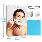 miroir anti buée moderne salle bain acrylique sans cadre crochet rasoir